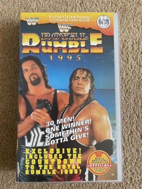 RARE WWF ROYAL Rumble 1995 VHS Video Tape PAL WWE WCW TNA AEW Wrestling