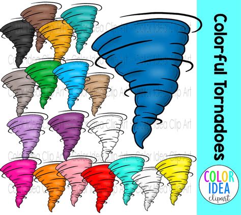 Colorful Tornadoes, Tornado, Rainbow Tornadoes, Tornado for Kids - Etsy