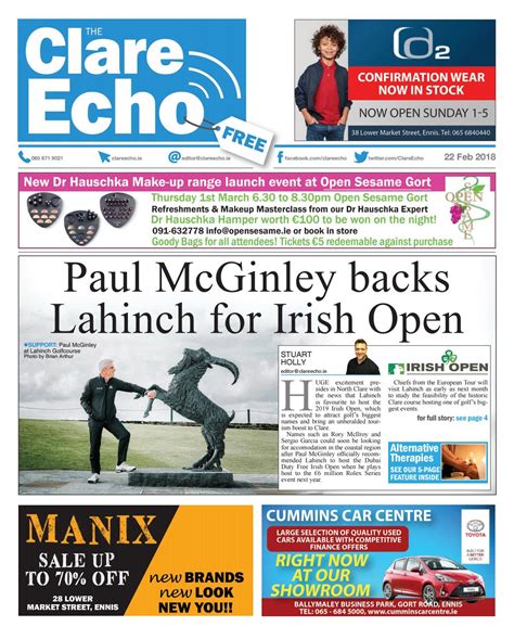 The Clare Echo 22022018 By The Clare Echo Issuu