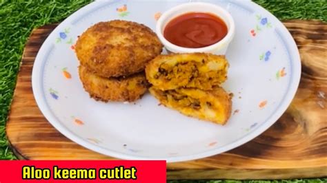 Hyderabadi Crispy Aloo Keema Cutlet Recipe Minced Mutton Potato