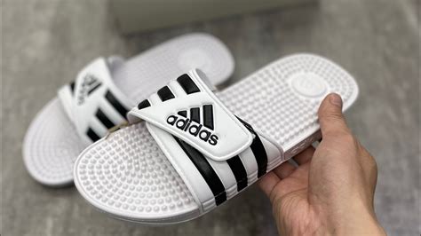 Unbox Closing Adidas Adissage Slide White F35573 Review Youtube