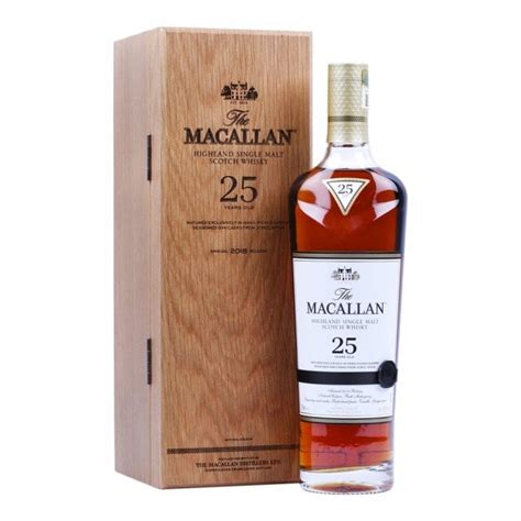 Macallan 25 Year Old Sherry Oak 2018 Release Whisky From The