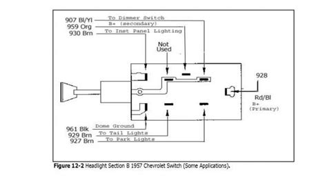 56 Chevy Headlamp Switch Wiring