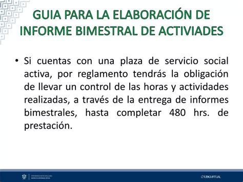 PPT GUIA PARA LA ELABORACIÓN DE INFORME BIMESTRAL DE ACTIVIADES