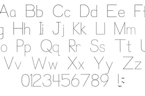 Trace Font for Kids | P. J. Cassel | FontSpace