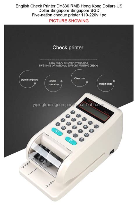 New Type Electronic Check Writer Full Keyboard Check Printing Printer