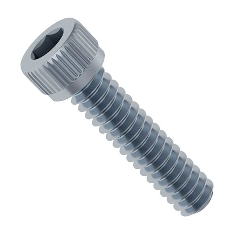 Zinc Plated Steel Socket Head Screw 6 32 Unc 916 Length 25 Pack Servocity