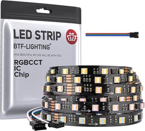 Btf Lighting Ws Ic Rgbcct Tira Led De Datos Duales Direccionables