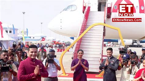 Wings India 2024 Scindia Inaugurates Air India S 1st Airbus A350 900