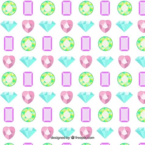 Diamonds Pattern Free Vector