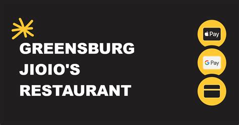 Greensburg Jioio's Restaurant Menu - 939 Carbon Rd, Greensburg, PA ...