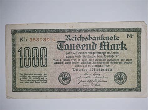 Reichsbanknote Mark Kaufen Auf Ricardo