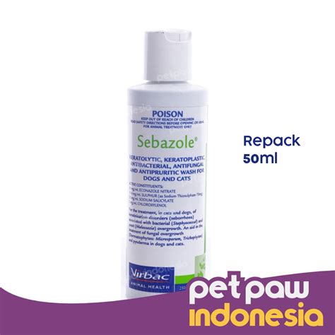 Jual Shampoo Sebazole Anti Jamur Dan Bakteri Anjing Kucing Repack 50ml