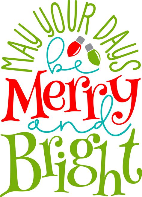 May Your Days Be Merry And Bright Ba579pu Christmas Decals Merry And