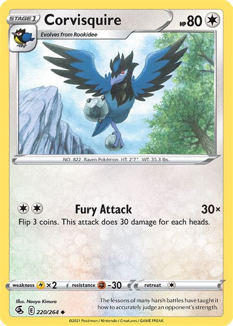 Corvisquire · Fusion Strike Fst 220 ‹ Pkmncards