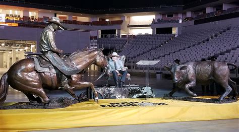 Buster Welch Statue Unveiled : Cutting Horse Central