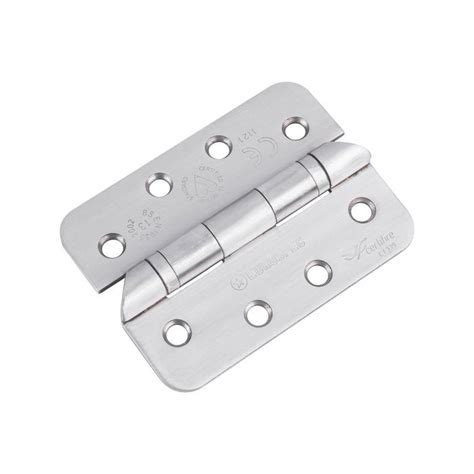 Carlisle Brass Eurospec Enduro Grade 13 Ball Bearing Hospital Tip Hinge 102mm X 76mm Satin