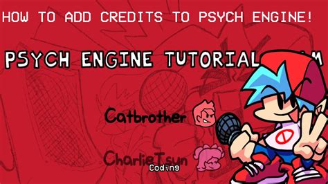 HOW TO ADD YOUR OWN CREDITS IN PSYCH ENGINE Psych Engine Tutorial