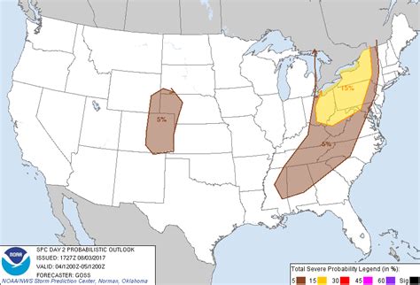 Storm Prediction Center Aug 3 2017 1730 UTC Day 2 Convective Outlook