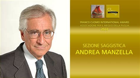 Andrea Manzella Al Franco Cuomo International Award Youtube