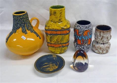 Selection Of The Various West German Art Pottery Vases Together With