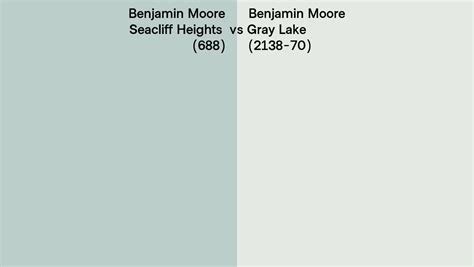 Benjamin Moore Seacliff Heights Vs Gray Lake Side By Side Comparison