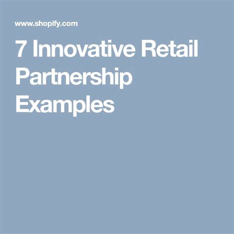 Retail Partnerships How To Collaborate With Other Store With Examples