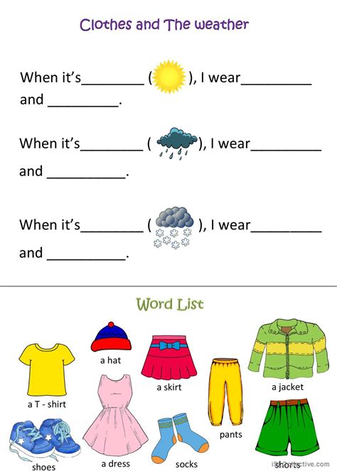 Seasonal Clothes Icebreaker English Esl Worksheets Pdf And Doc