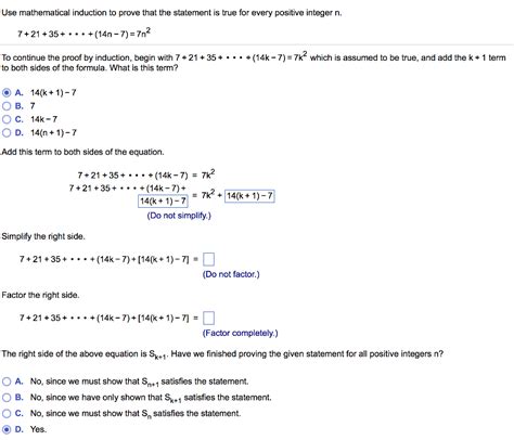 Solved Use Mathematical Induction To Prove That The Chegg