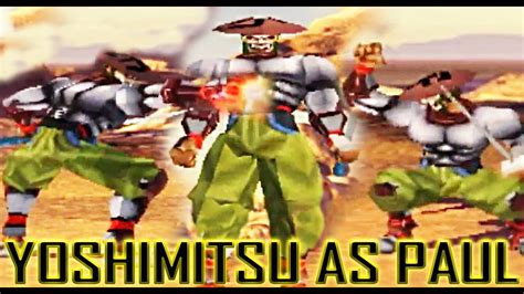 Tas Yoshimitsu With Paul S Moves Gameplay Tekken Arcade Version