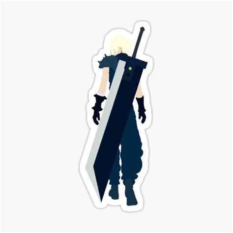 Cloud Strife Sticker By Capillaart Redbubble