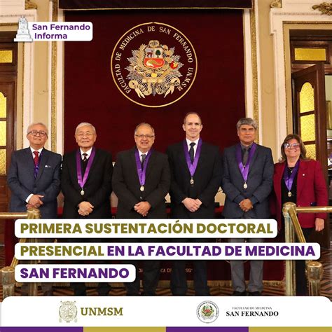 Facultad de Medicina UNMSM on Twitter Primera sustentación doctoral