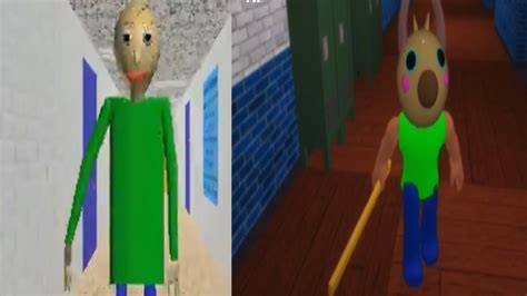 Roblox Piggy Custom Skin Baldi Skin Idle Animation And Jumpscare