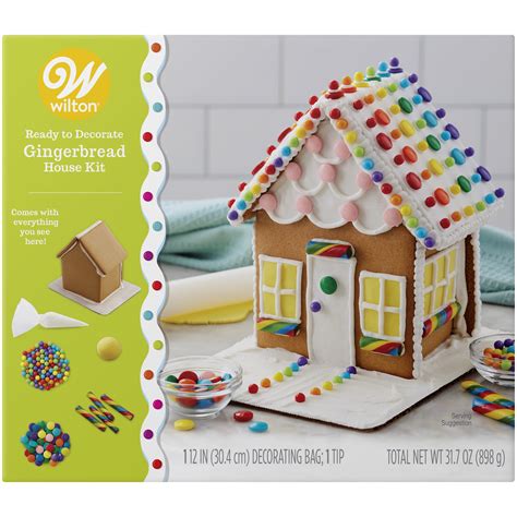 Wilton Ready To Decorate Modern Mood Gingerbread Townhouse Decorating Kit