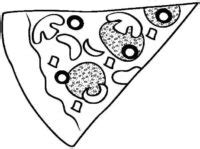 Pizza Slice Coloring Page Turkau