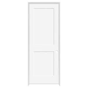 Steves Sons 24 In X 80 In 2 Panel Square Shaker White Primed LH