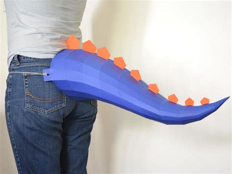 Dinosaur Tail Costume Accessory Make Yours With Just Paper and Glue ...