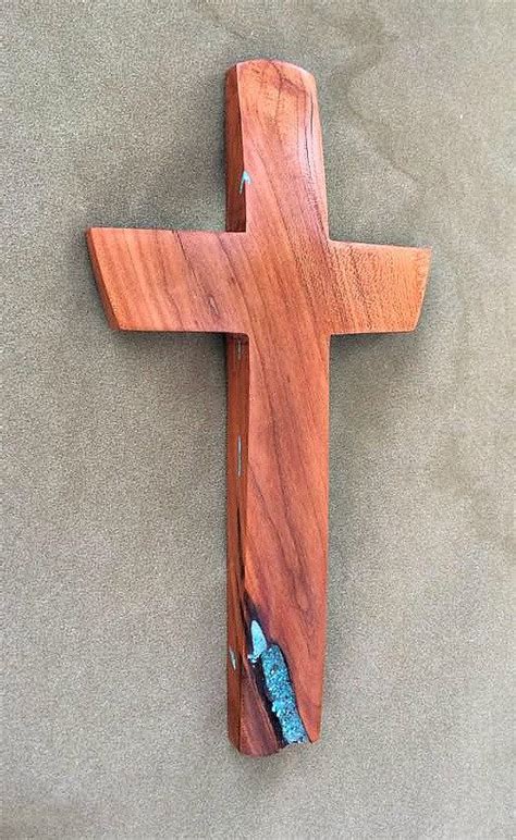 Cherry Cross With Turquoise Inlay