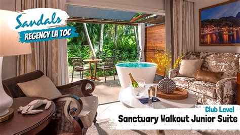 Honeymoon Sanctuary Walkout Junior Suite Wjst Sandals La Toc St