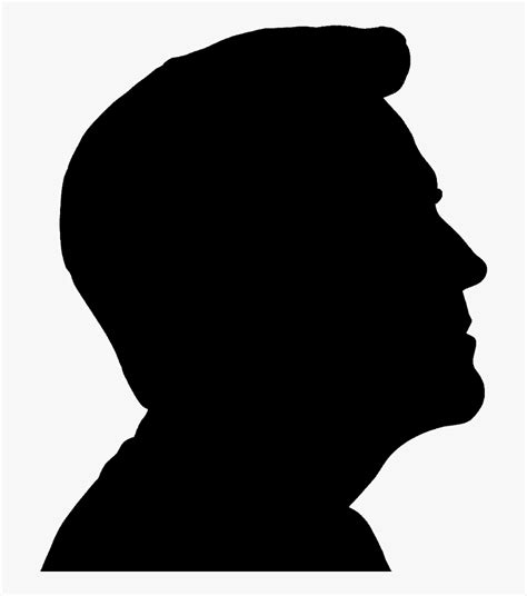 Silhouette Royalty-free Clip Art - Man Side Profile Silhouette, HD Png Download - kindpng