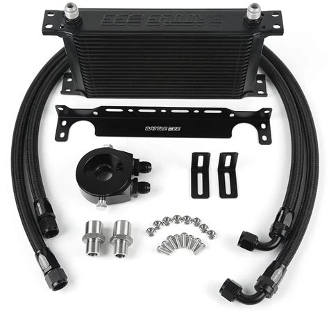 Universal 19 Rows Engine Oil Cooler Kit Aluminum Alloy Oil Cooler Kit