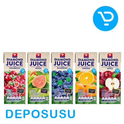 Promo Diamond Juice Uht Jus 200ml Orange Apple Cranberry Blueberry Guava 200ml Orange