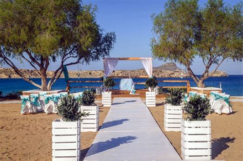 Lindos wedding venue: Lindos Bay, wedding venue in Lindos with ...