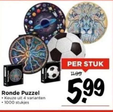 Ronde Puzzel 1000 Stukjes Aanbieding Bij Vomar