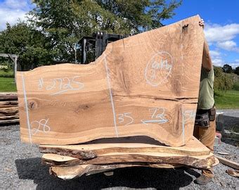 Live Edge White Oak Slab Etsy