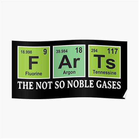 Noble Gases Posters Redbubble