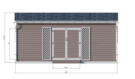 10x20 Lean To Garden Shed Plans Shedplans Org