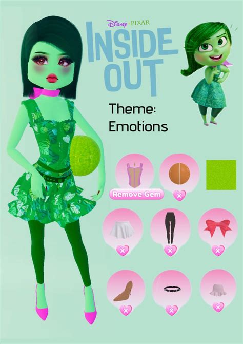 Disgust Inside Out Dress To Impress In 2024 Dress To Impress Disgusted Inside Out Happy