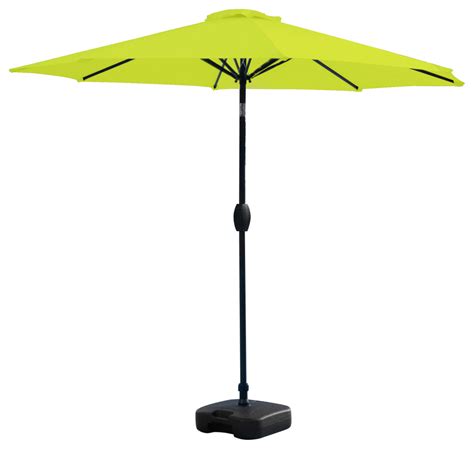 WestinTrends 9Ft Outdoor Patio Table Umbrella with Plastic Fillable ...