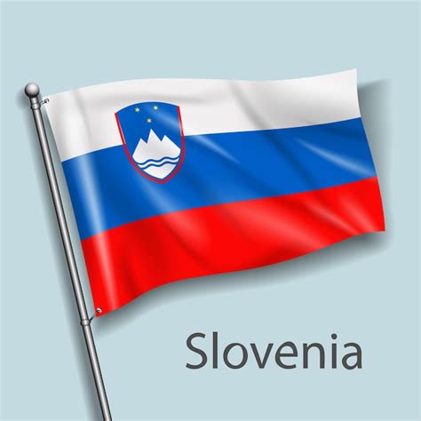 Premium Vector | The national flag of slovenia in europe